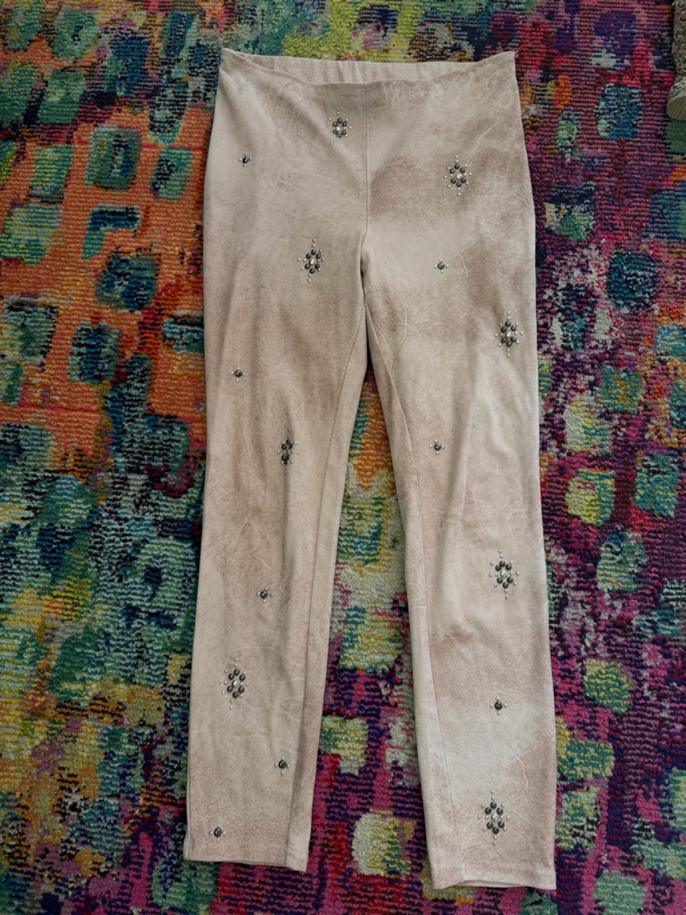 Free People Vegan Suede Studded pull on pants